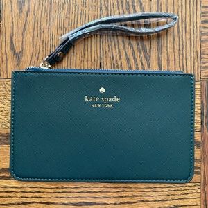 Never been used, deep emerald, Kate Spade Clutch